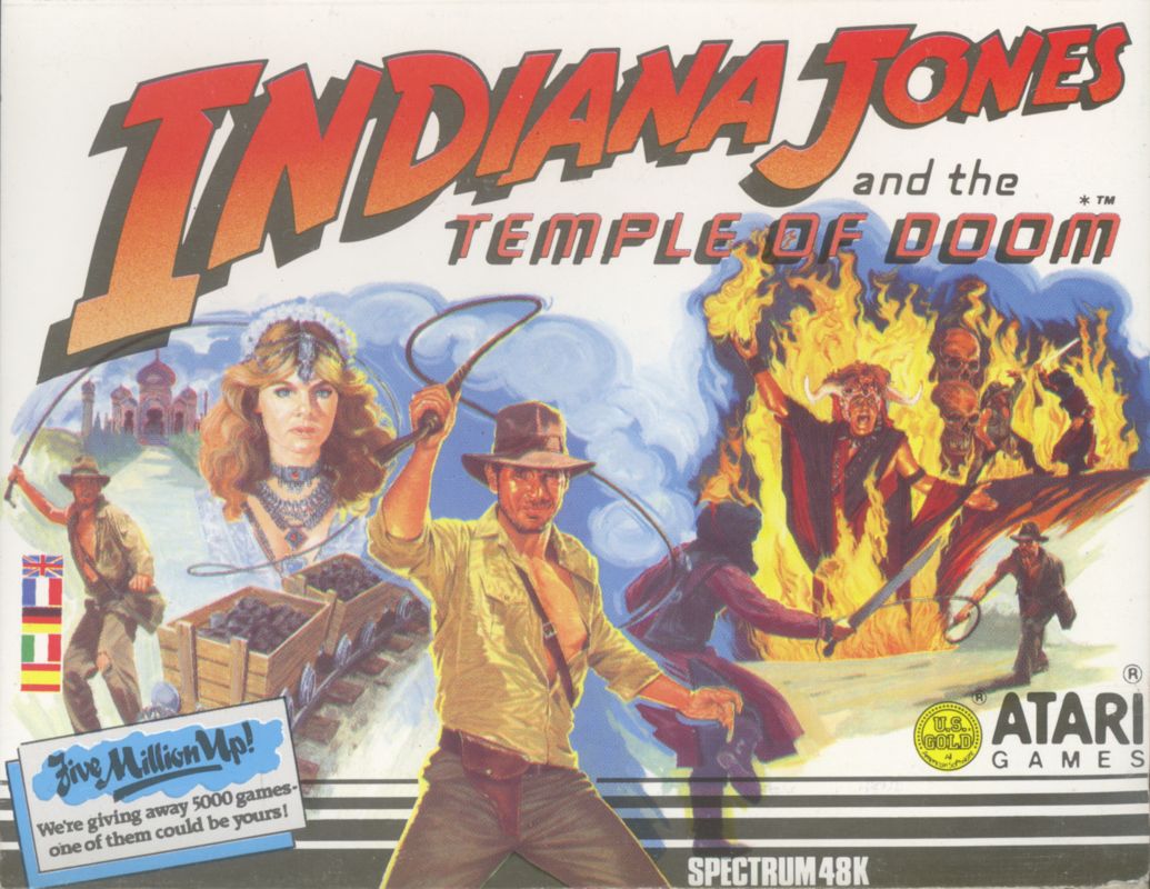 Indiana Jones And The Temple Of Doom box art for MSX